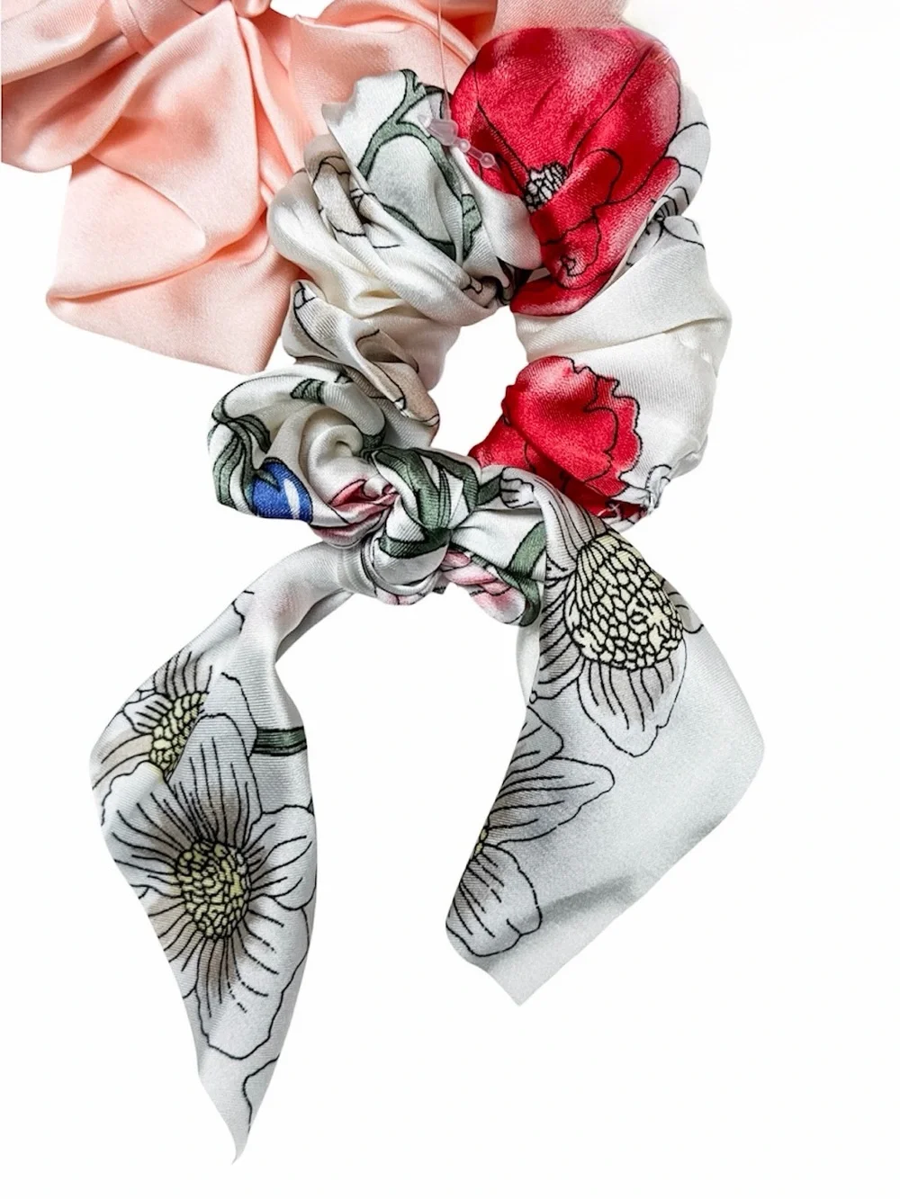 Cara New York Satin Tie Scrunchie Set Of 2